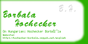 borbala hochecker business card